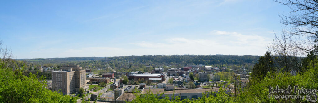 Downtown Frankfort from Fort Hill